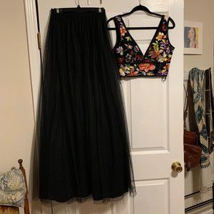 Gianni Bini 2-Piece Cropped Top and Skirt
